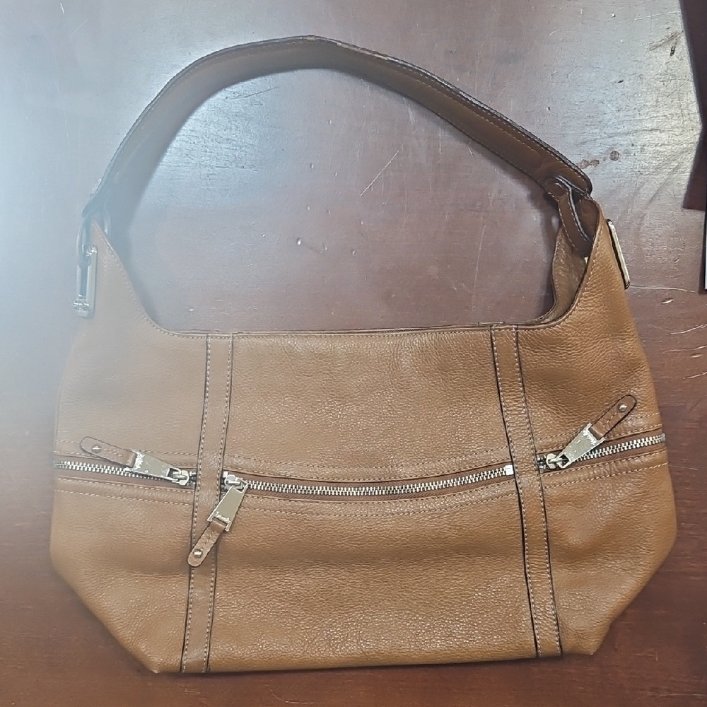 Tignanello Brown Leather Shoulder Bag